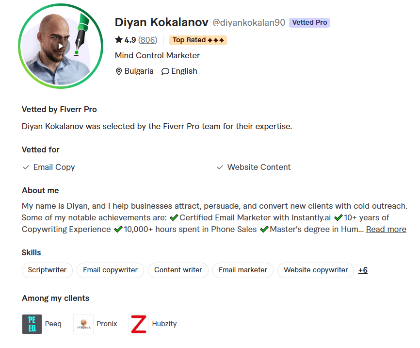 Email Marketers for Hire on Fiverr